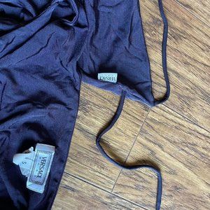 Vintage 90s Versace Navy Blue Monokini